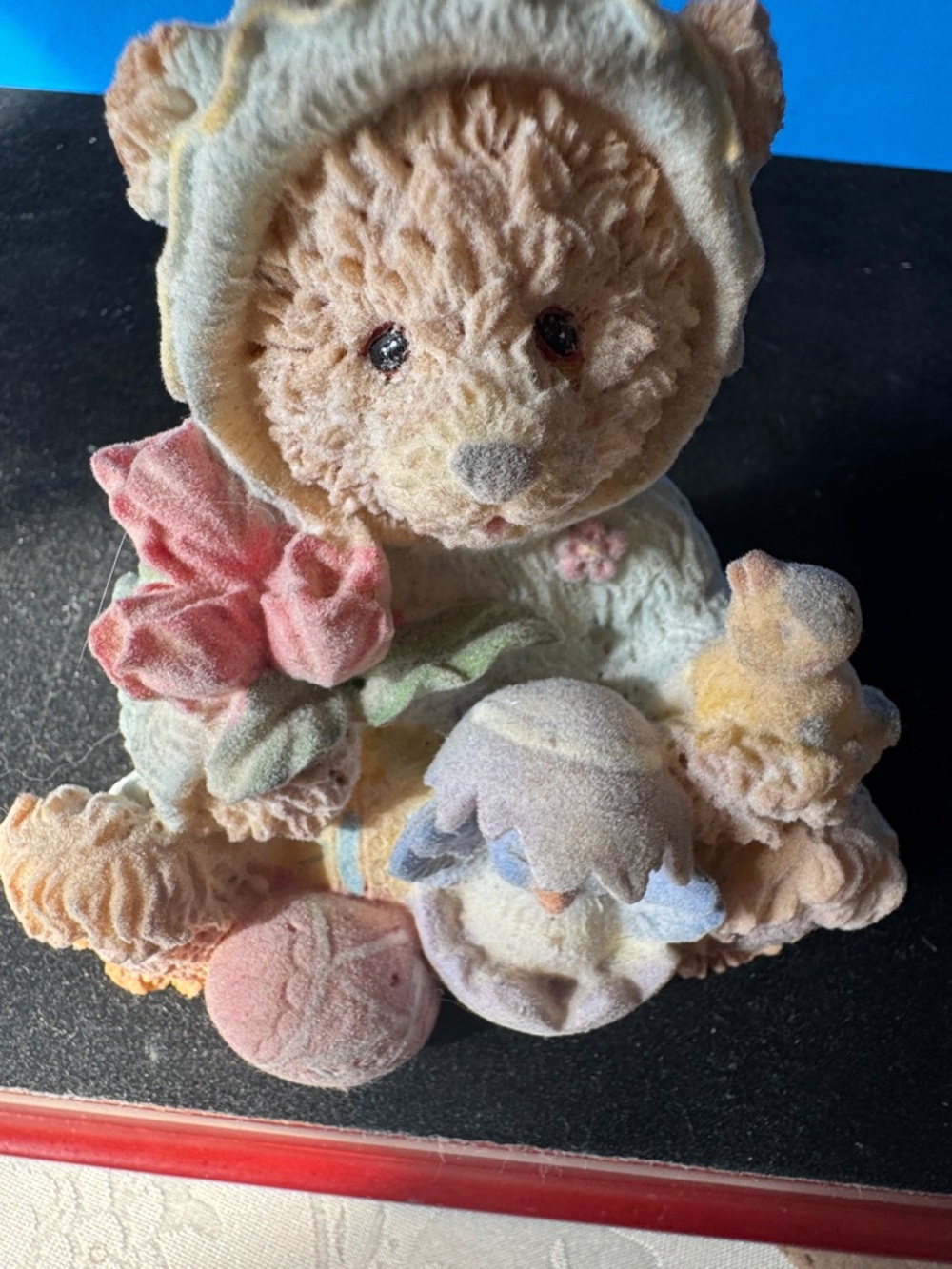 Vintage Adorable Bunny Teddy Bear Figurine - Picture 7 of 7